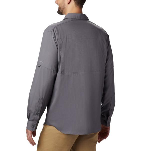 Columbia Silver Ridge Lite Shirts Grey For Men's NZ21475 New Zealand